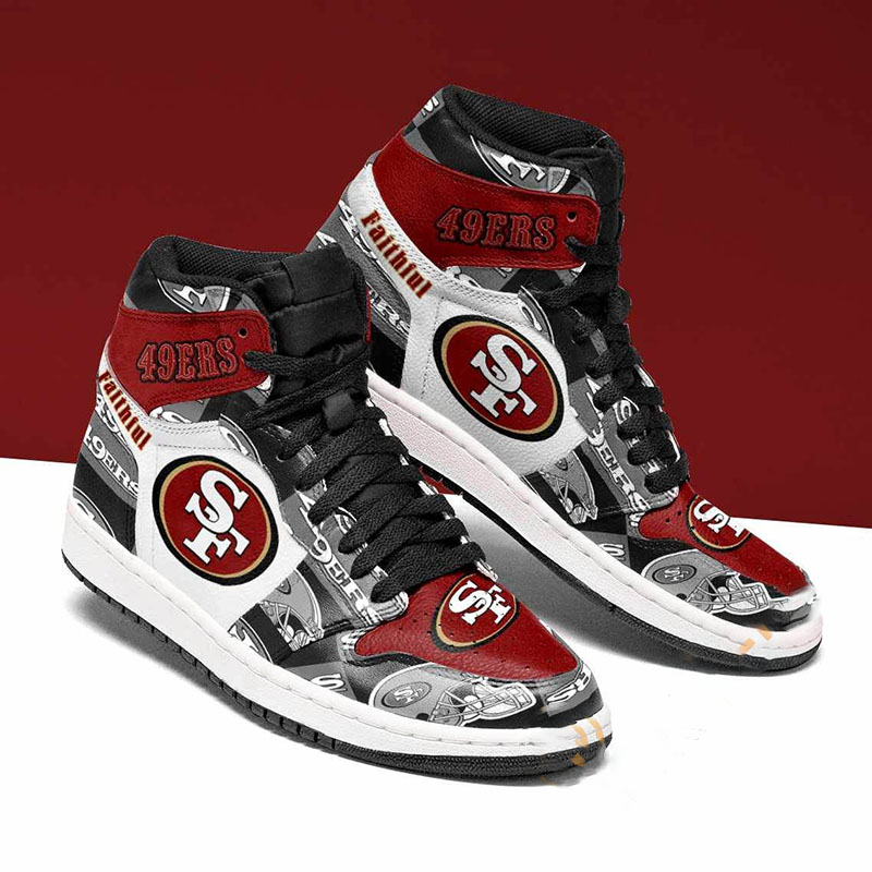 San Francisco 49ers Custom Air Jordan Shoes 6 San Francisco 49ers Custom Air Jordan Shoes