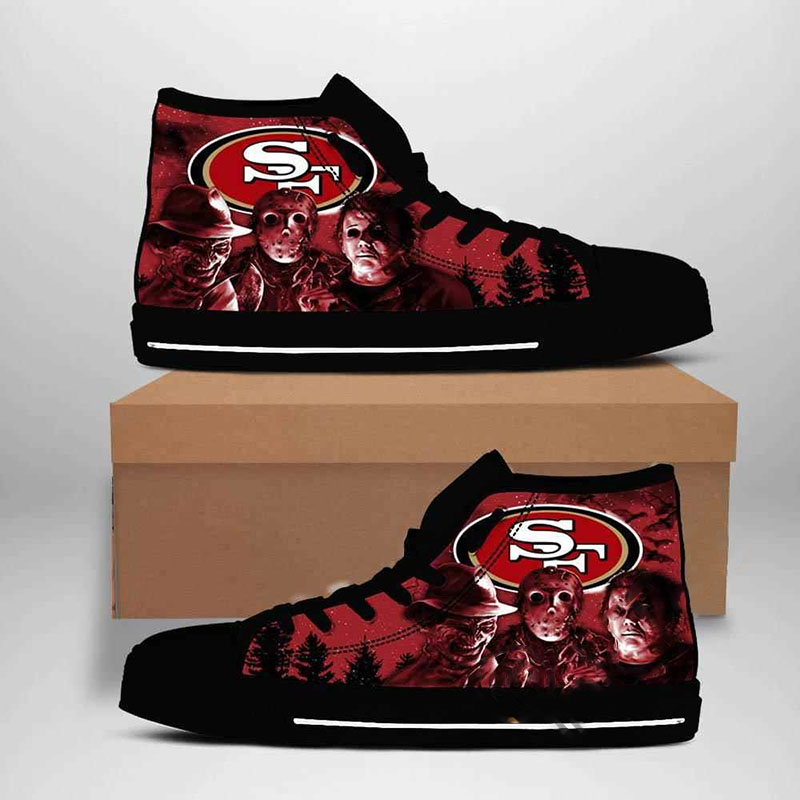 San Francisco 49ers Nfl Football High Top Shoes