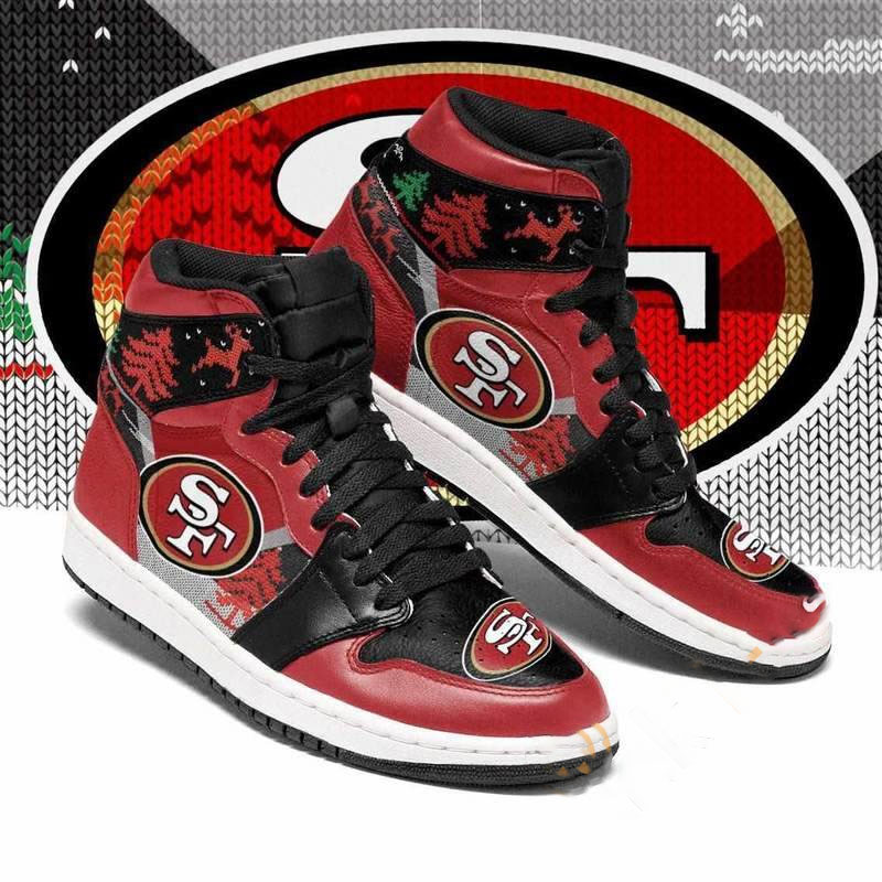 San Francisco 49ers Nfl Football Christmas Custom Air Jordan Shoes 3 San Francisco 49ers Nfl Football Christmas Custom Air Jordan Shoes