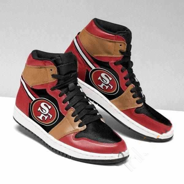 San Francisco 49ers Nfl Football Custom Air Jordan Shoes 7 San Francisco 49ers Nfl Football Custom Air Jordan Shoes
