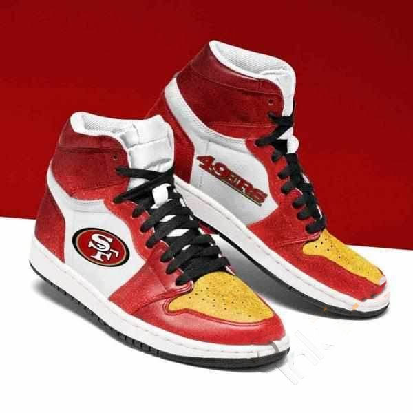 San Francisco 49ers Nfl Football Custom Air Jordan Shoes 7 San Francisco 49ers Nfl Football Custom Air Jordan Shoes