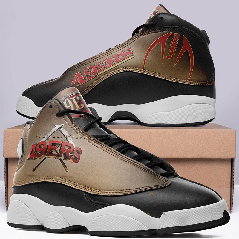 San Francisco 49ers Nfl Team Logo Aj13 Air Jordan Shoes