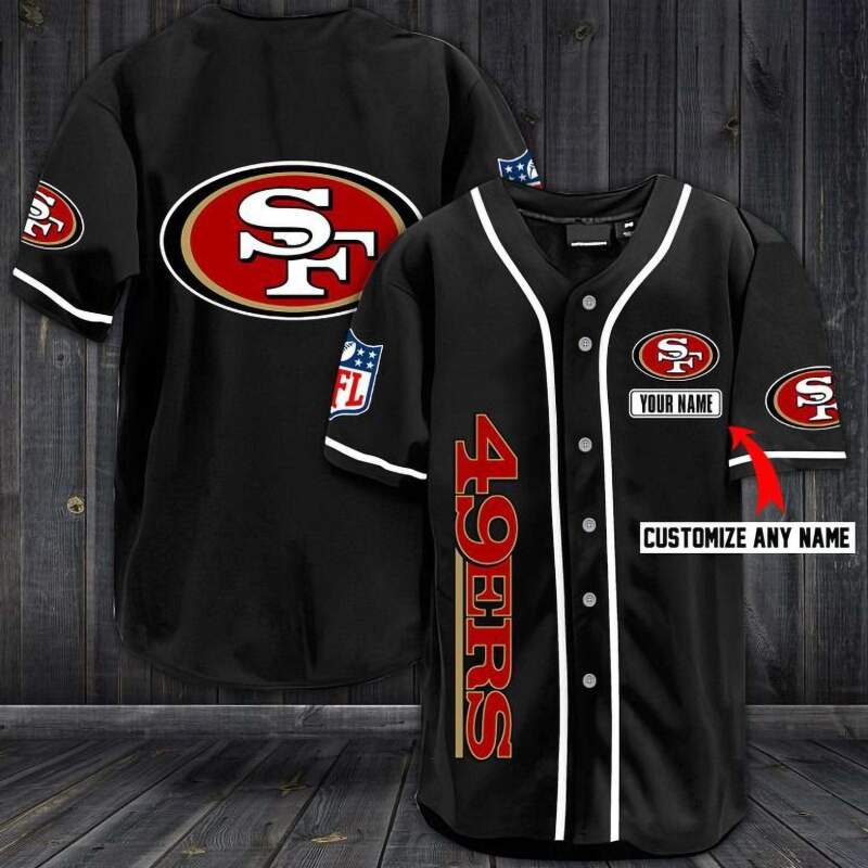 San Francisco 49ers Personalized Custom Name For You Baseball Jersey 1 San Francisco 49ers Personalized Custom Name For You Baseball Jersey