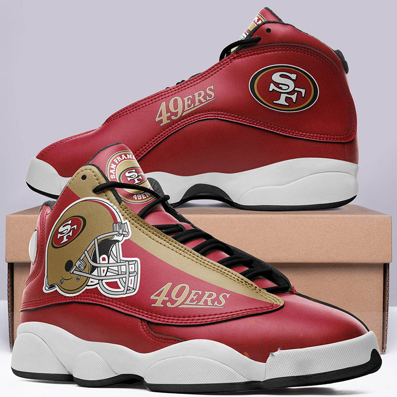 San Francisco 49ers Team Logo Air Jordan Shoes 7 San Francisco 49ers Team Logo Air Jordan Shoes