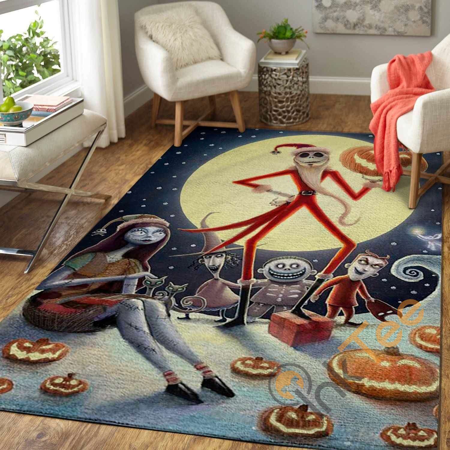 Santa Jack Skellington The Nightmare Before Christmas Area Rug 1 Santa Jack Skellington The Nightmare Before Christmas Area Rug