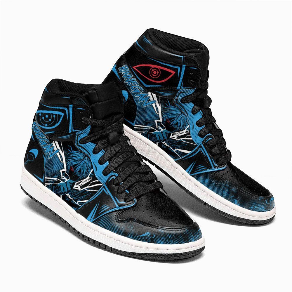 Sasuke Rinnegan Naruto Custom Anime Air Jordan Shoes