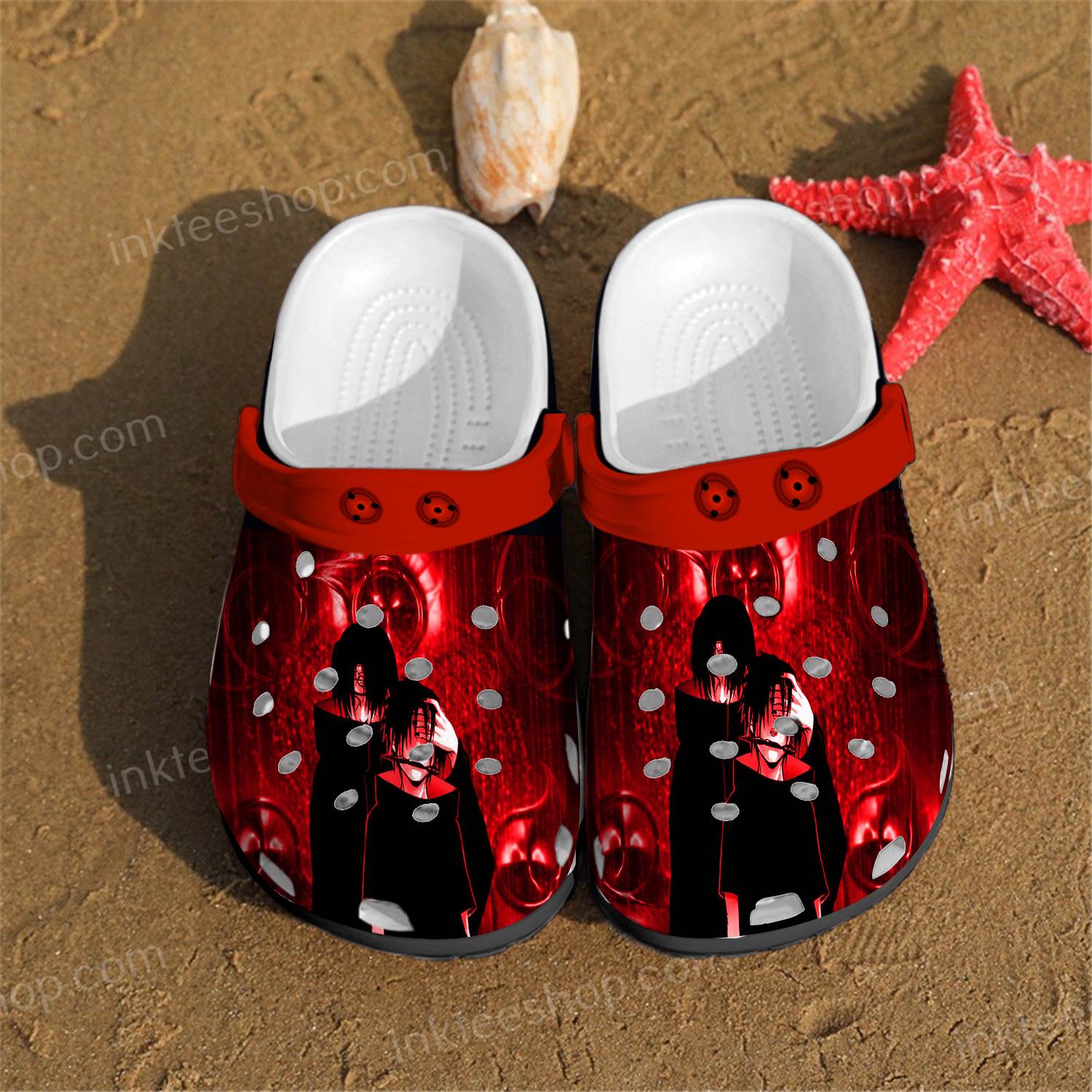 Sasuke X Itachi Anime Crocs Clog Shoes