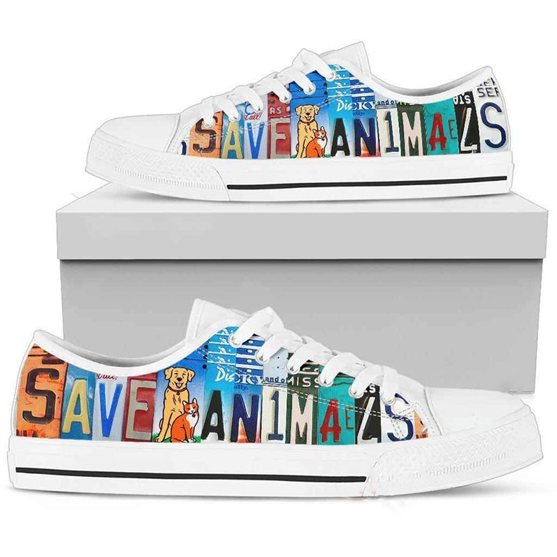 Save Animals Low Top Shoes 2 Save Animals Low Top Shoes