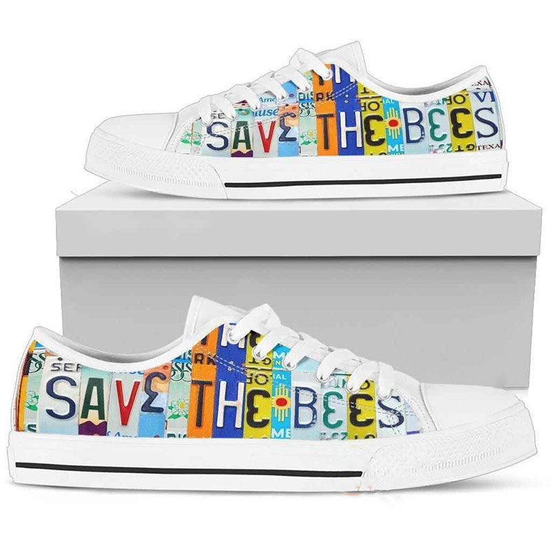 Save The Bees Low Top Shoes