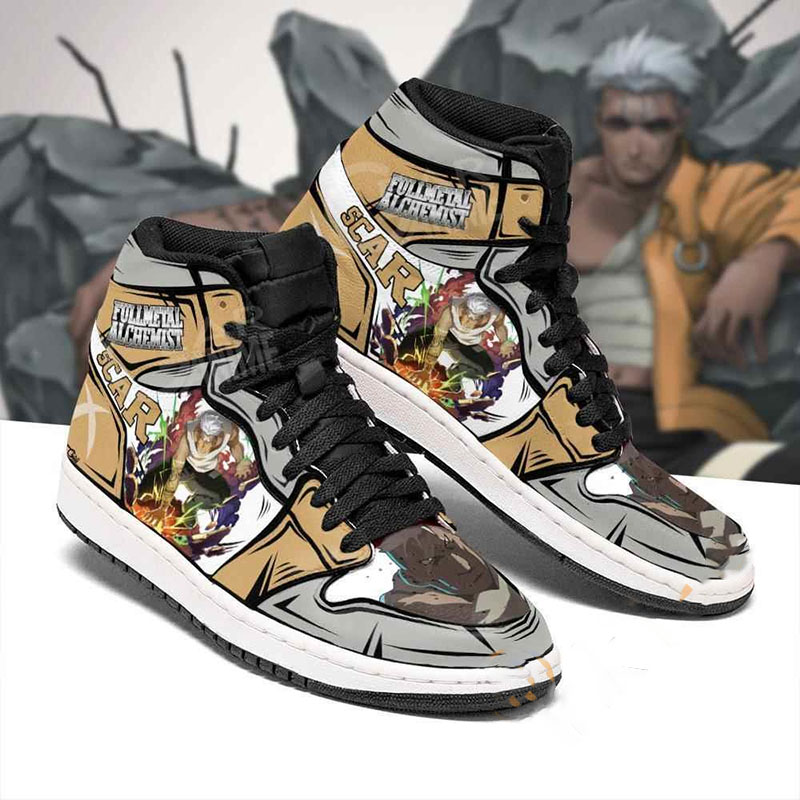 Scar Fullmetal Alchemist Sneakers Anime Air Jordan Shoes