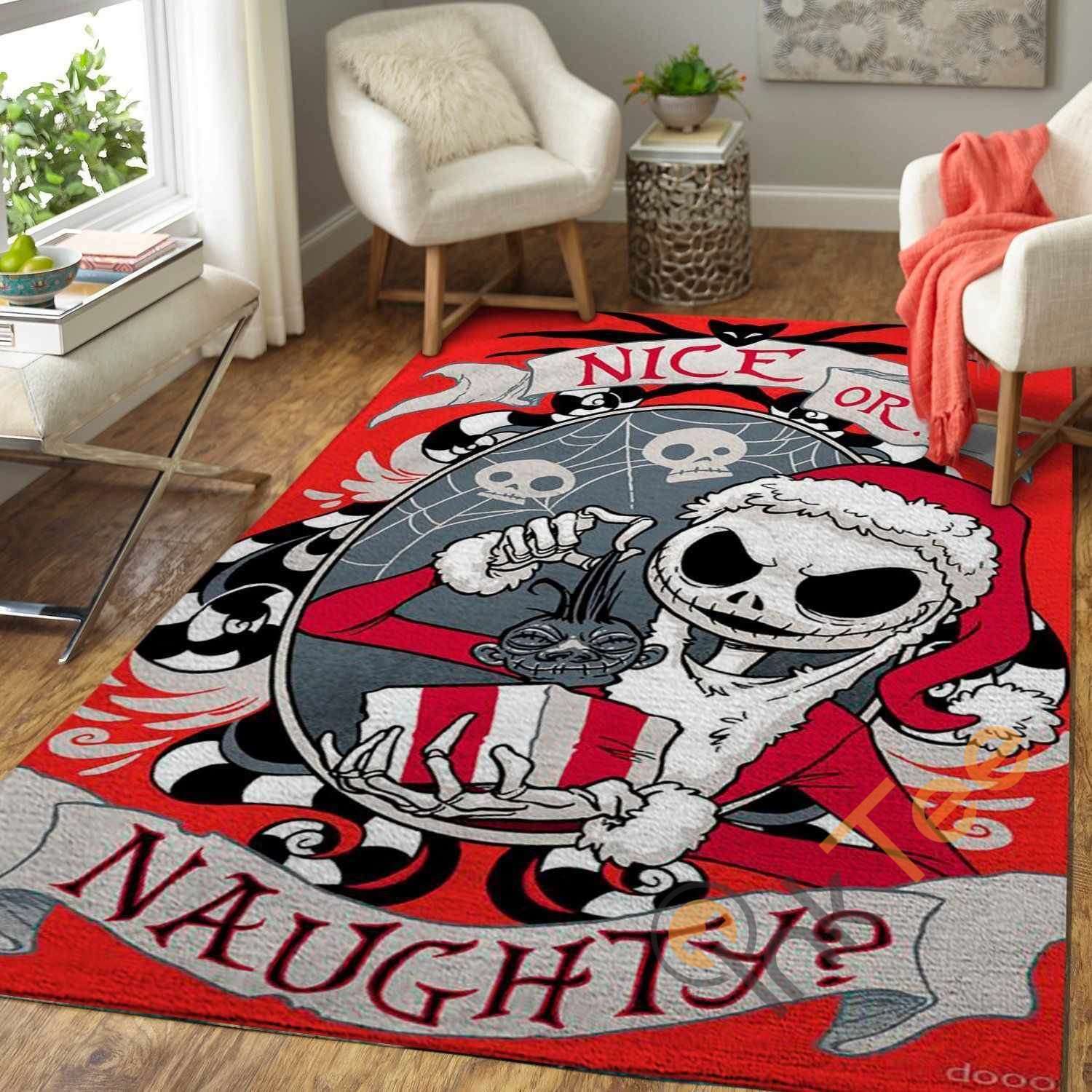 Scary Santa Jack The Nightmare Before Christmas Area Rug 1 Scary Santa Jack The Nightmare Before Christmas Area Rug