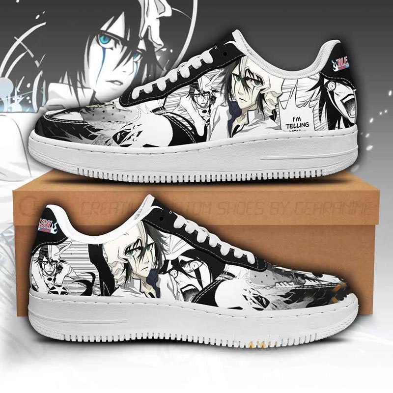 Schiffer Ulquiorra Bleach Anime Nike Air Force Shoes