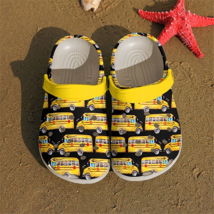 School Bus Driver Drawing Crocs Clog Shoes