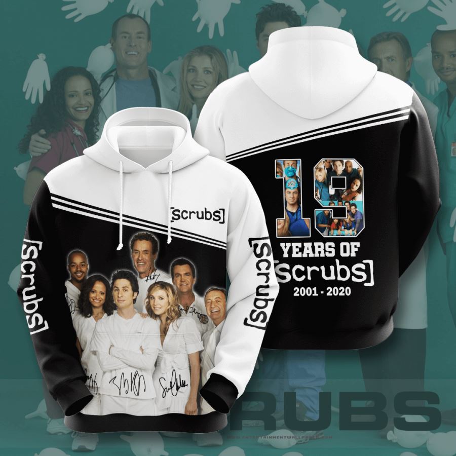 Scrubs Custom Hoodie 3D 2 Scrubs Custom Hoodie 3D