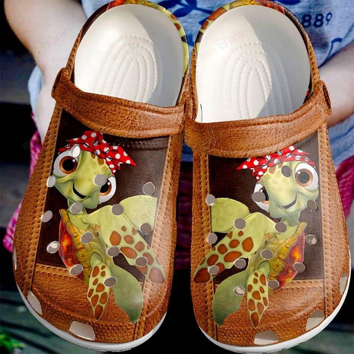 Sea Turtle Lovely Crocs Clog Shoes 6 Sea Turtle Lovely Crocs Clog Shoes