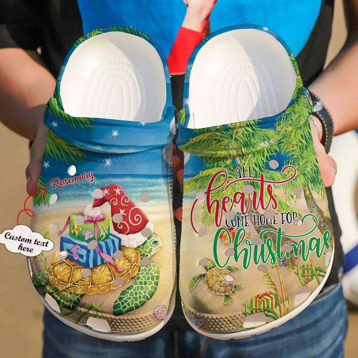 Sea Turtle Personalized Christmas Crocs Clog Shoes