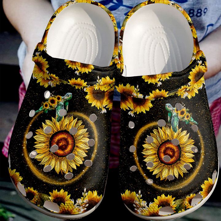 Sea Turtle Sunflower Turtles Crocs Clog Shoes 15 Sea Turtle Sunflower Turtles Crocs Clog Shoes