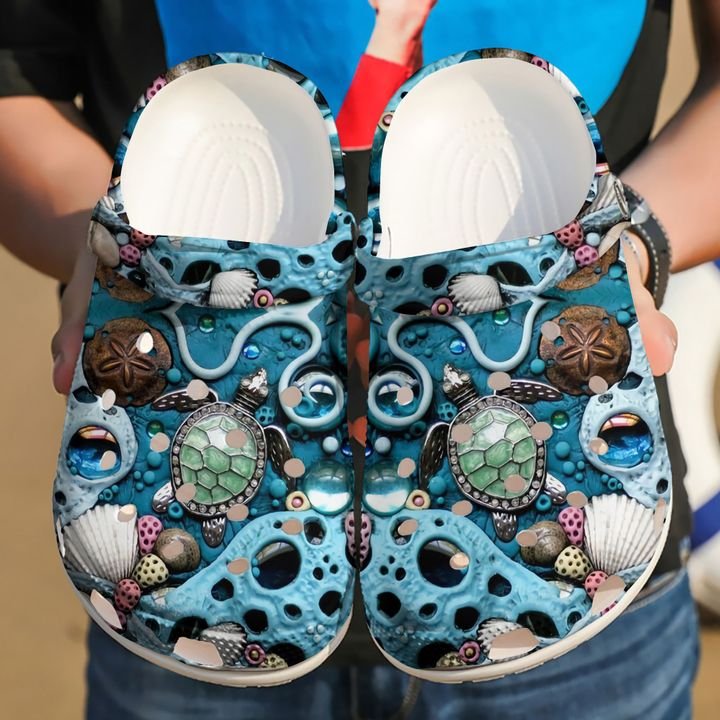 Sea Turtle Under The Crocs Clog Shoes 4 Sea Turtle Under The Crocs Clog Shoes