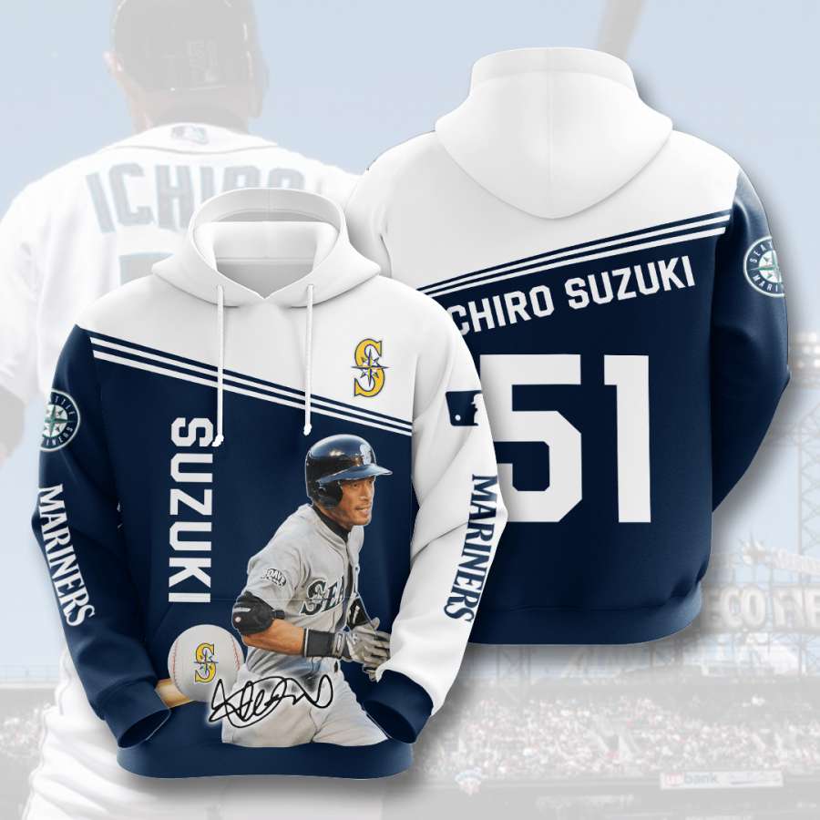 Seattle Mariners Custom Hoodie 3D 4 Seattle Mariners Custom Hoodie 3D