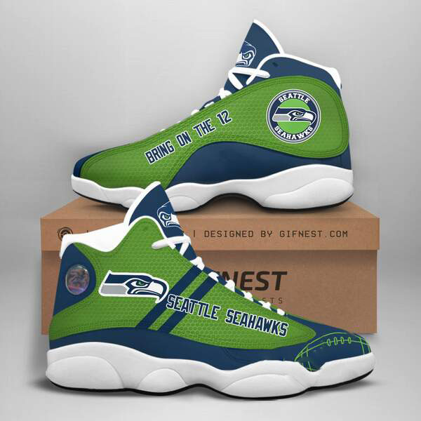 Seattle Seahawks Custom Air Jordan Shoes