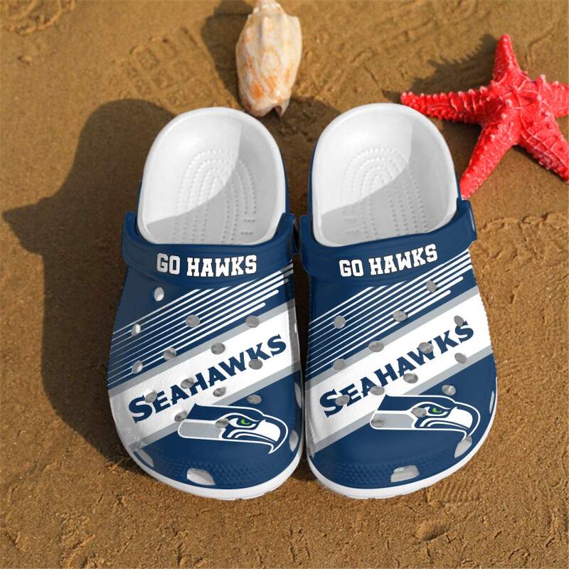 Seattle Seahawks Go Custom For Nfl Fans Crocs Clog Shoes
