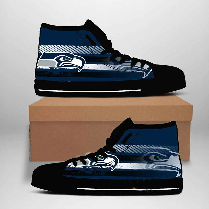 Seattle Seahawks NFL Football High Top Shoes
