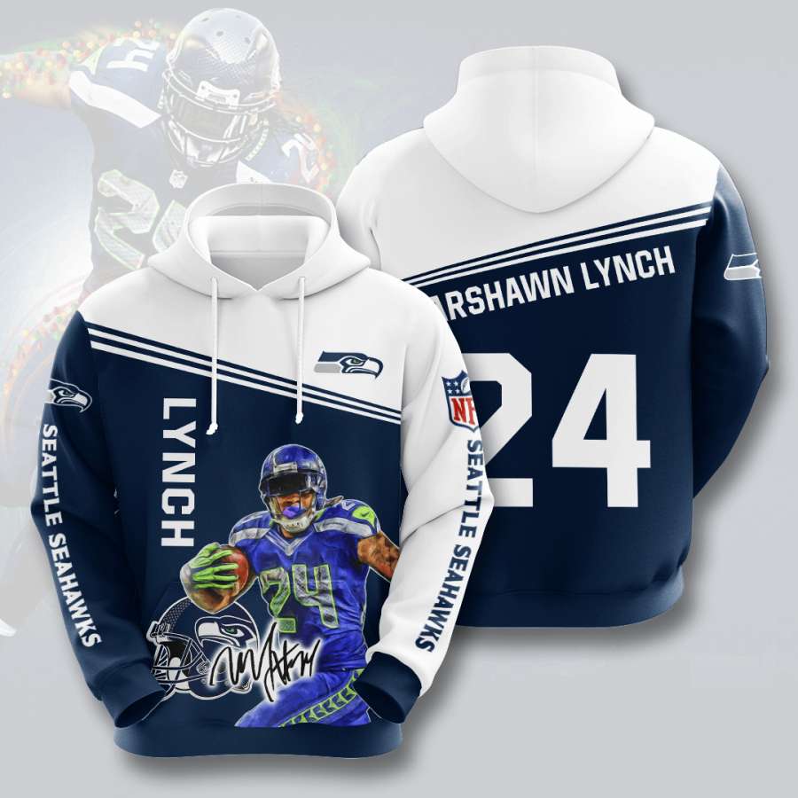 Seattle Seahawks Custom Hoodie 3D 2 Seattle Seahawks Custom Hoodie 3D