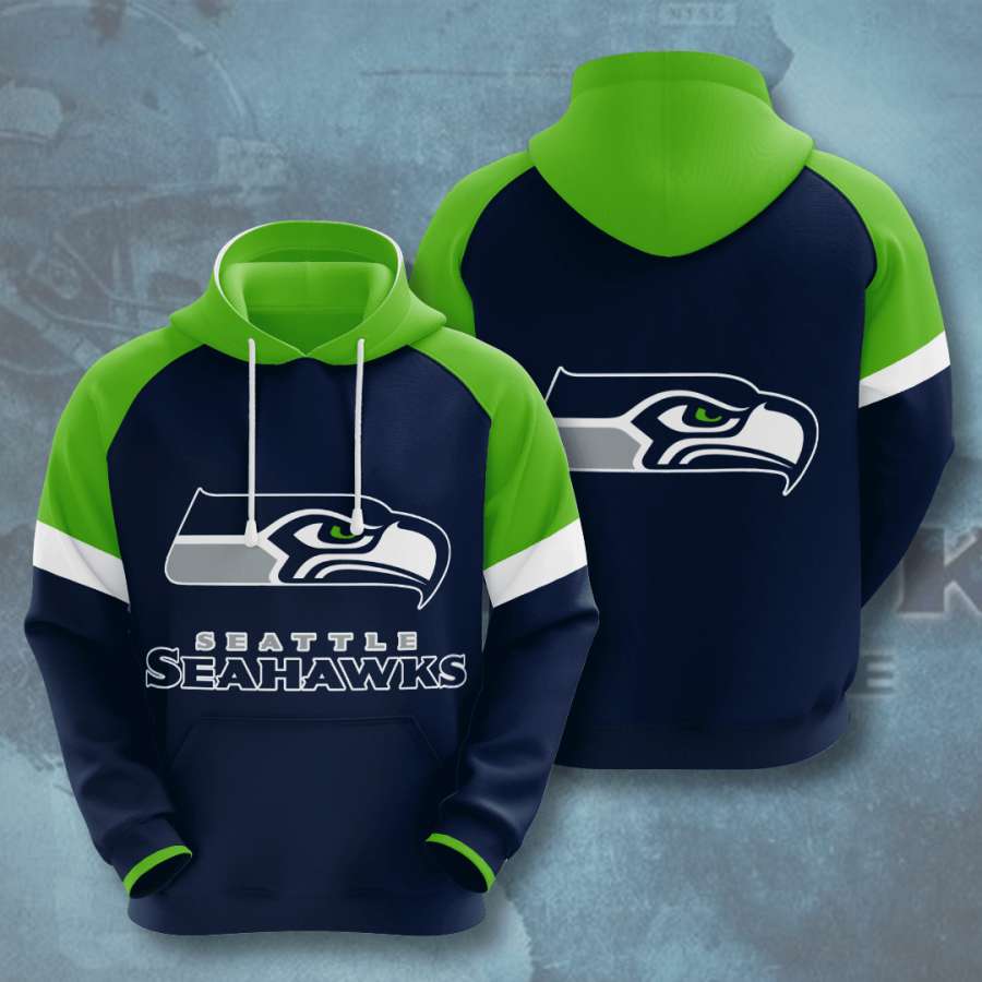 Seattle Seahawks Custom Hoodie 3D 7 Seattle Seahawks Custom Hoodie 3D