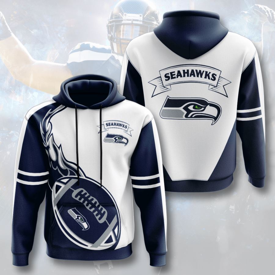 Seattle Seahawks Custom Hoodie 3D 3 Seattle Seahawks Custom Hoodie 3D