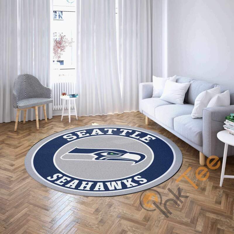 Seattle Seahawks Round Rug
