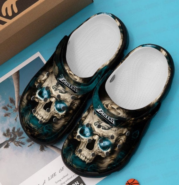 Seattle Seahawks Skull Crocband Nfl Crocs Clog Shoes