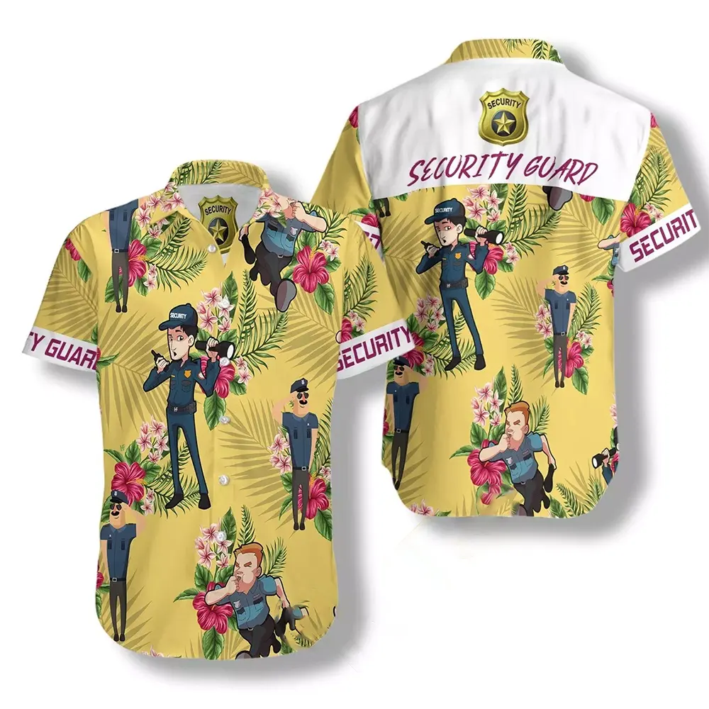 Security Guard Hawaiian shirts