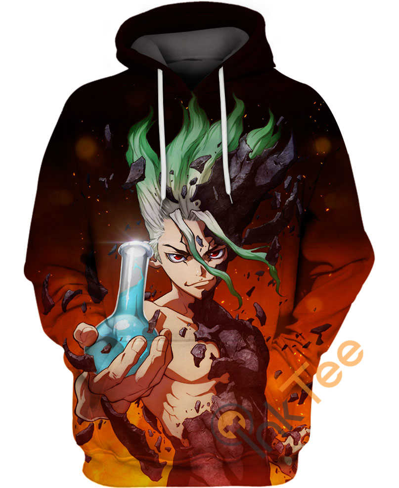 Senku Dr Stone Hoodie 3D 4 Senku Dr Stone Hoodie 3D