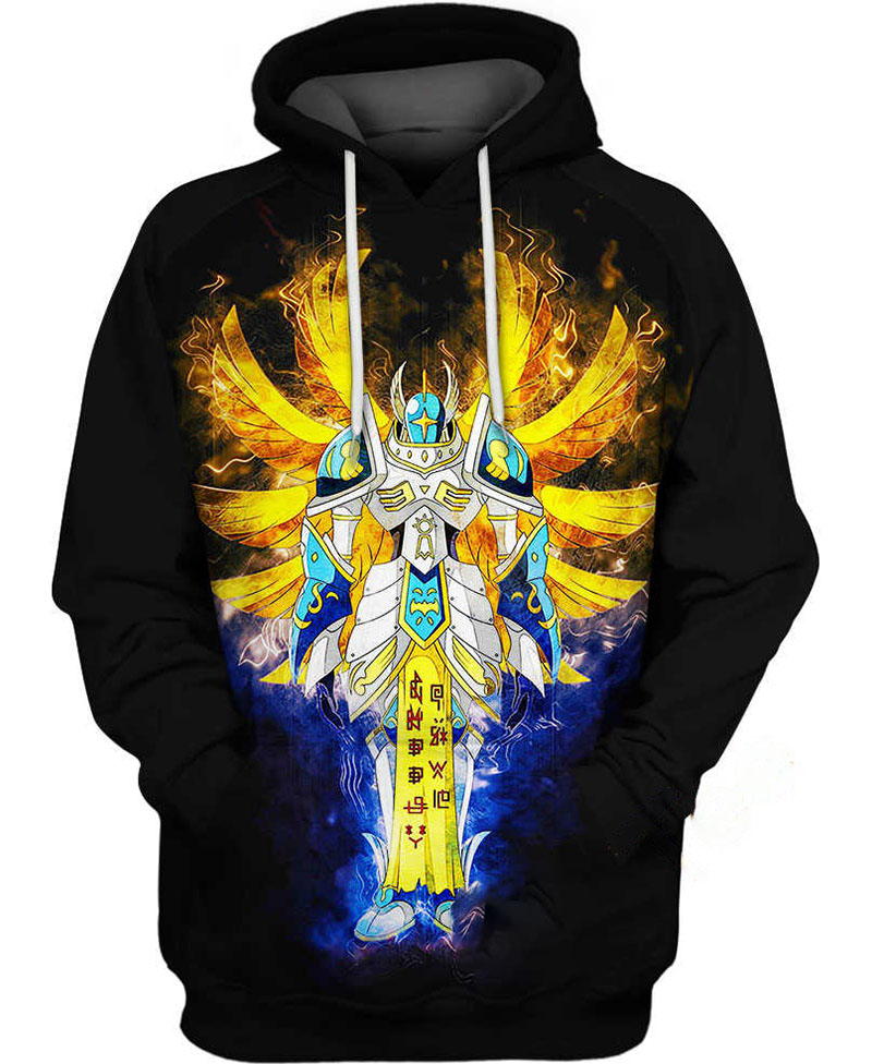 Seraphimon Digimon Hoodie 3D