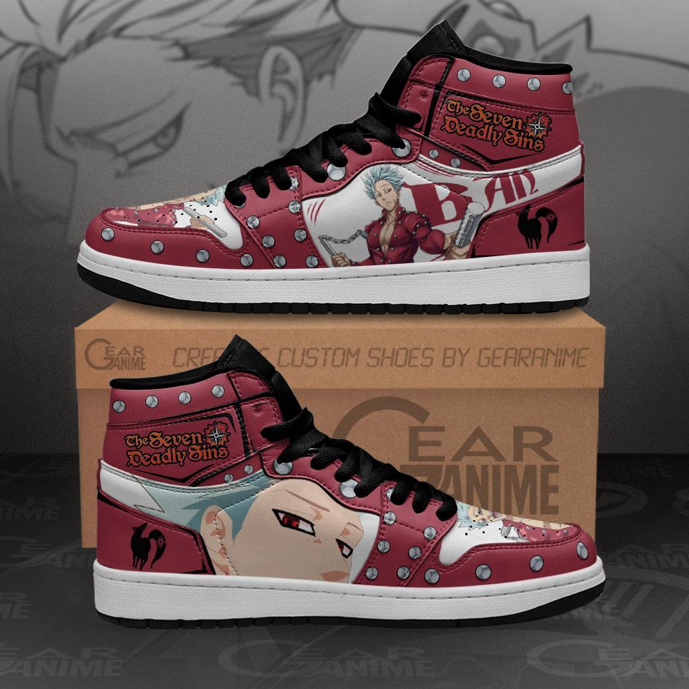 Seven Deadly Sins Ban Sneakers Custom Anime Air Jordan Shoes 11 Seven Deadly Sins Ban Sneakers Custom Anime Air Jordan Shoes