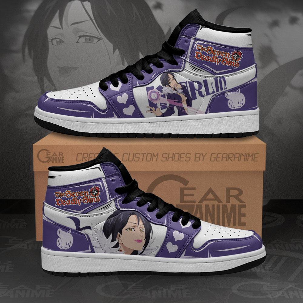 Seven Deadly Sins Merlin Sneakers Anime Custom Air Jordan Shoes 5 Seven Deadly Sins Merlin Sneakers Anime Custom Air Jordan Shoes