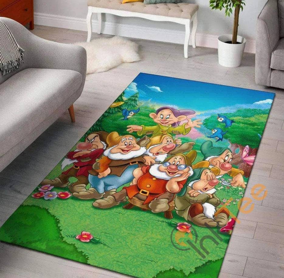 Seven Dwarfs Snow White And The Disney Christmas Gift For Lover Rug
