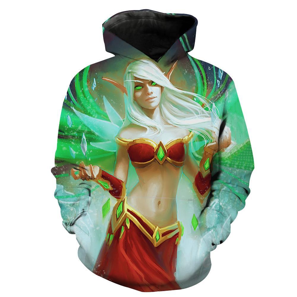 Sexy Blood Elf World Of Warcraft Hoodie 3D