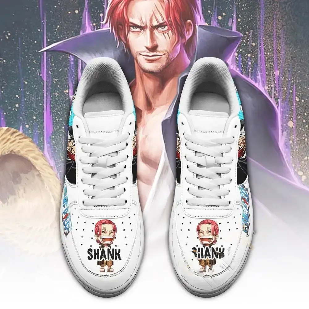 Shank Custom One Piece Anime Fan Amazon Nike Air Force Shoes