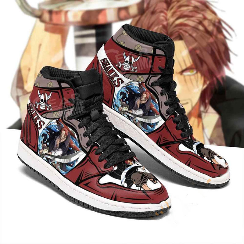 Shank Red Hair Yonko One Piece Sneakers Anime Air Jordan Shoes