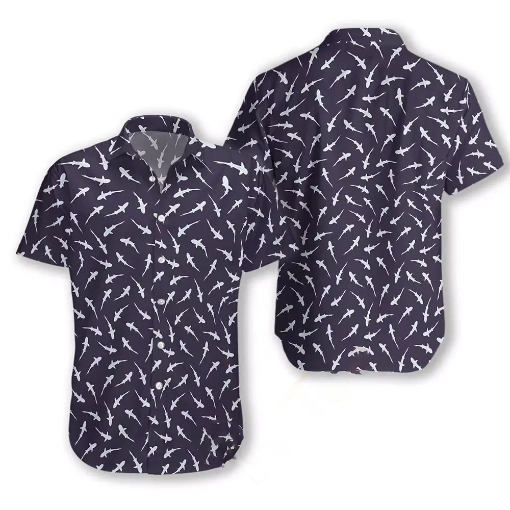 Shark Pattern Hawaiian shirts