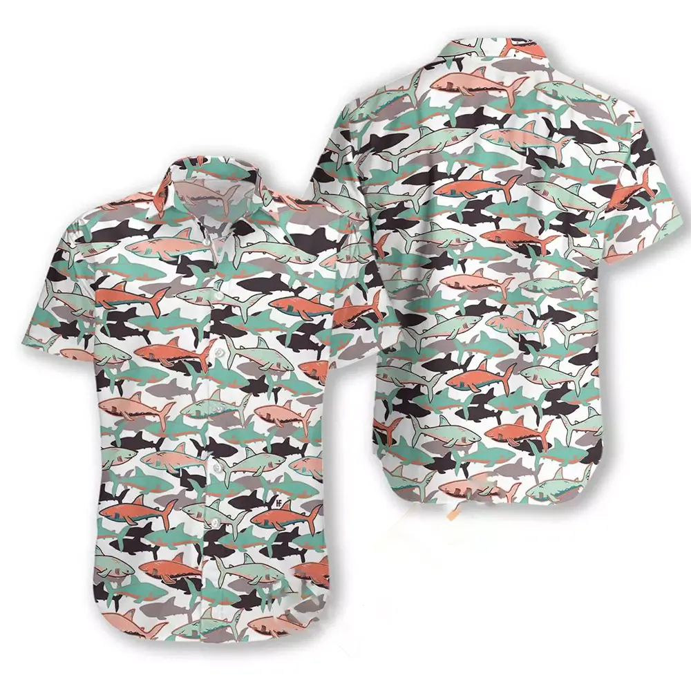 Shark Pattern Hawaiian shirts 11 Shark Pattern Hawaiian shirts