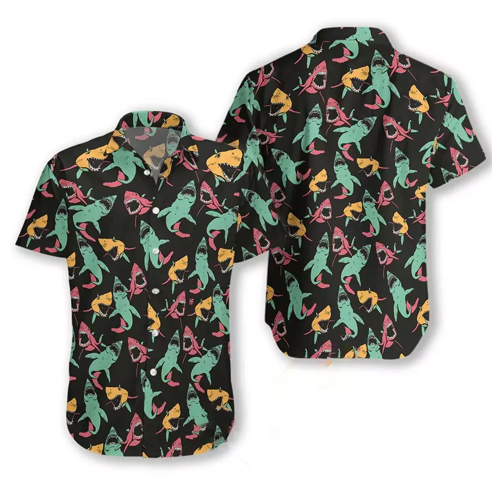 Shark Pattern Hawaiian shirts 4 Shark Pattern Hawaiian shirts
