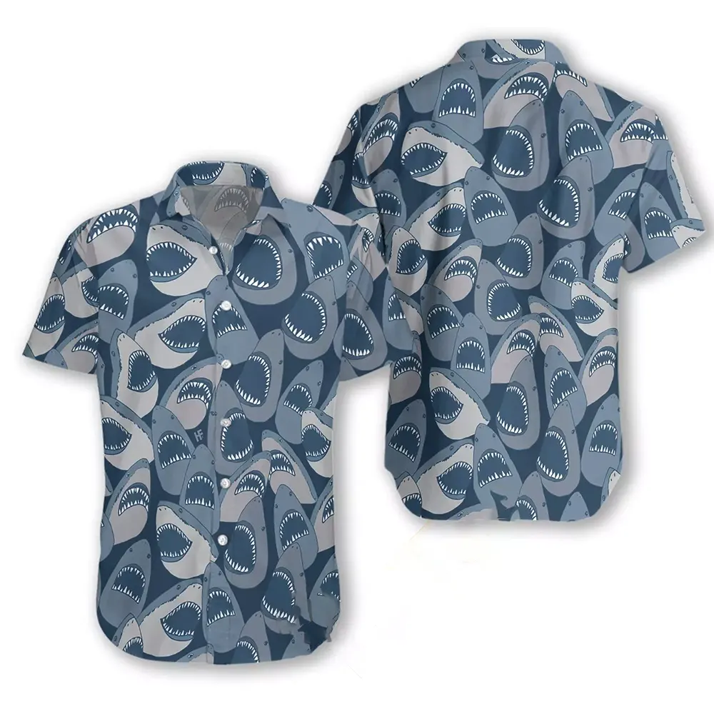 Shark Pattern Hawaiian shirts