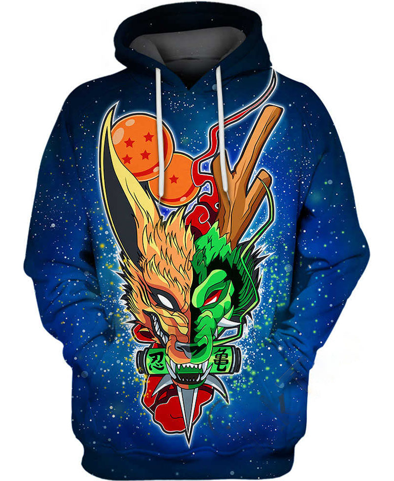 Shenron And Kurama Hoodie 3D