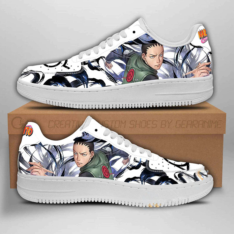 Shikamaru Naruto Anime Nike Air Force Shoes
