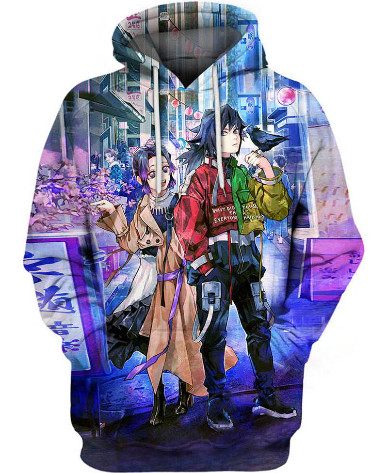 Shinobu And Giyu Hoodie 3D