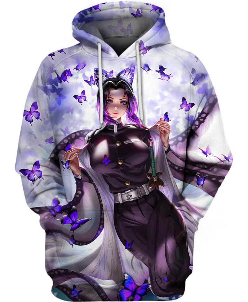 Shinobu Kochou From Demon Slayer Hoodie 3D