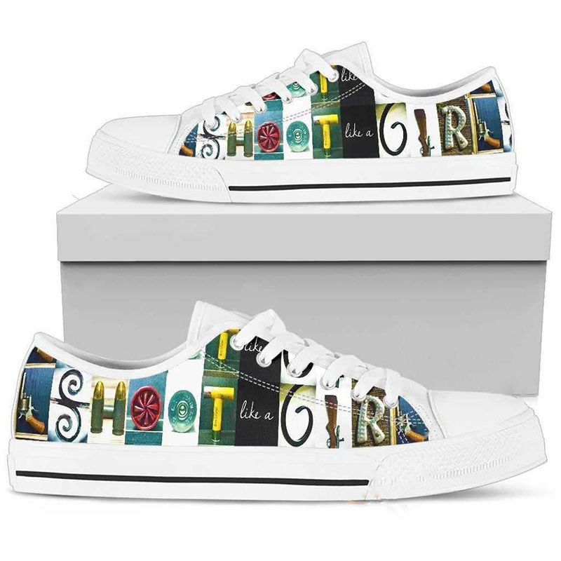 Shoot Like A Girl Low Top Shoes