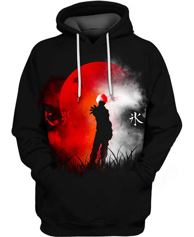 Shoto Todoroki Hoodie 3D